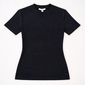 Vans XS Black Rainbow Foil Stripe Tee
